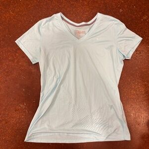 Nike Light Blue Tee Shirt - V-Neck!! In great condition- Size: Large